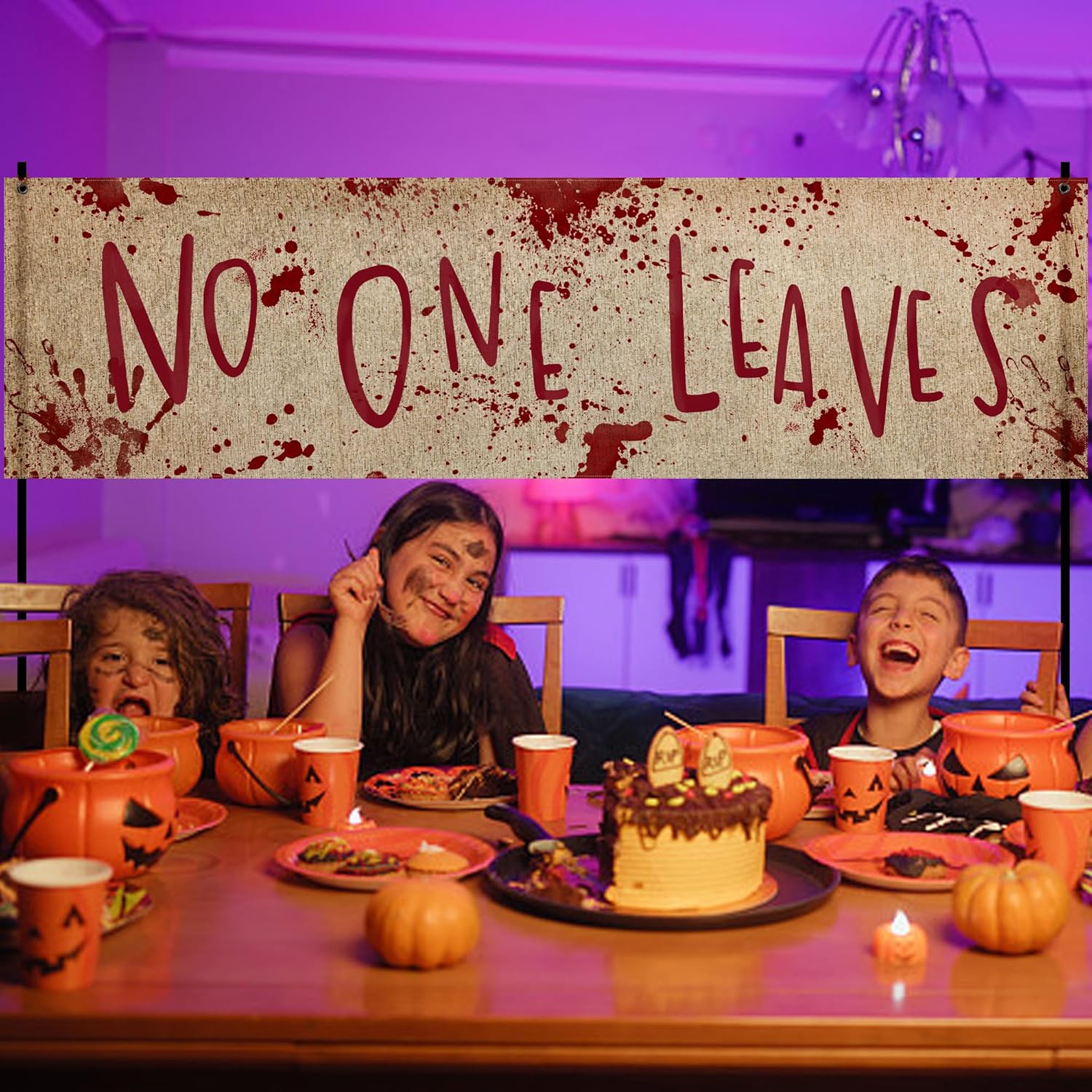 Watayo 71 x 20 Halloween Bloody Banner Yard Sign