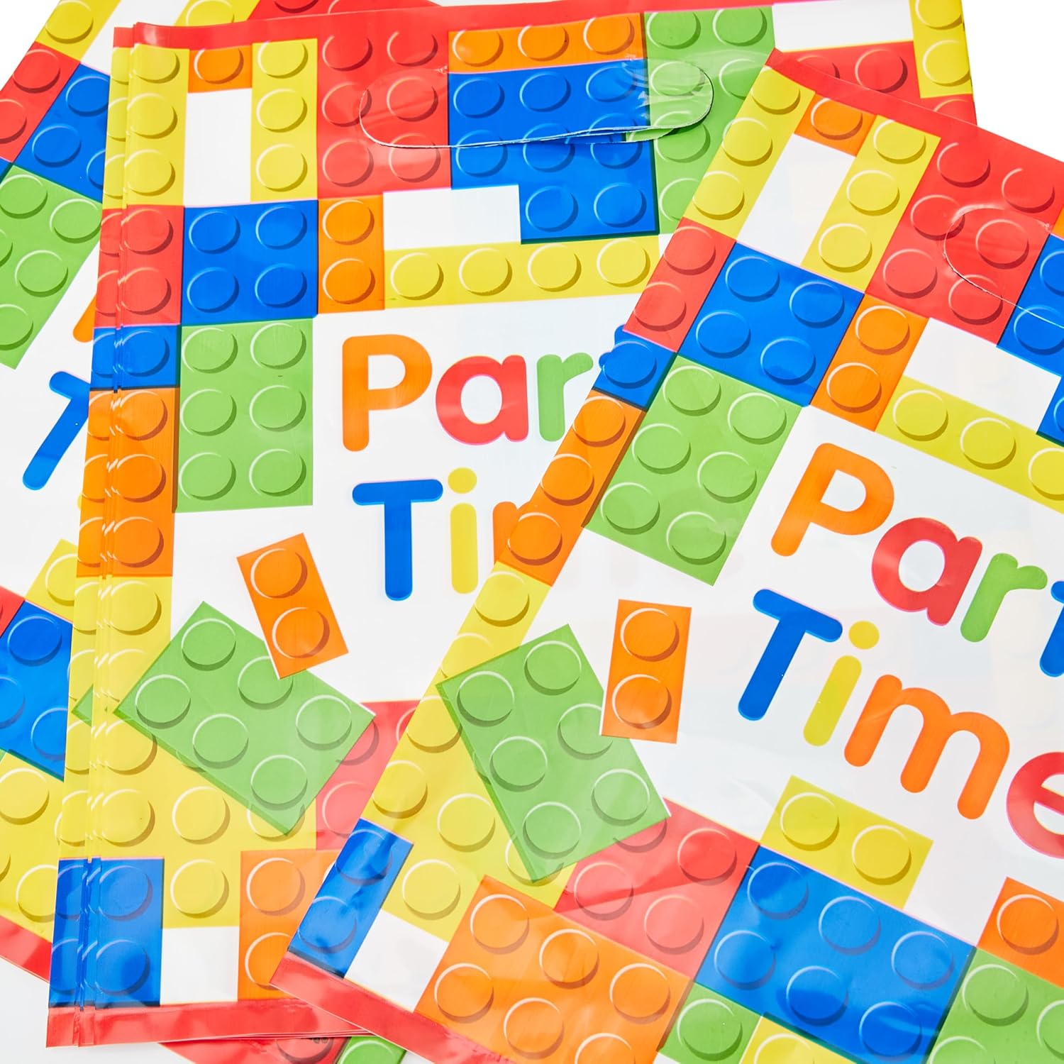 Unique Party Building Blocks Birthday Loot Bags Pack of 8