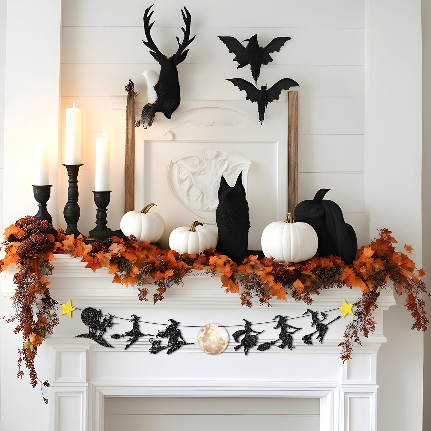 Halloween Witches Garland Banner for Party Decor