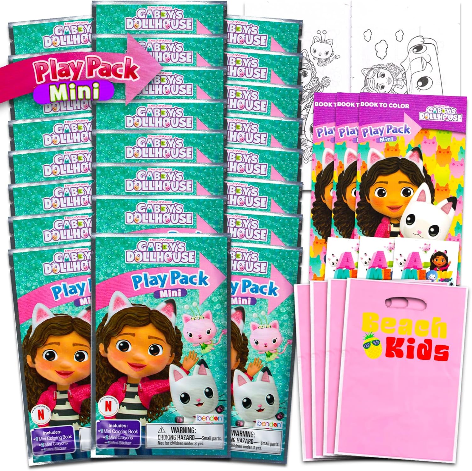 Gabbys Dollhouse Mini Party Favors Set for Kids