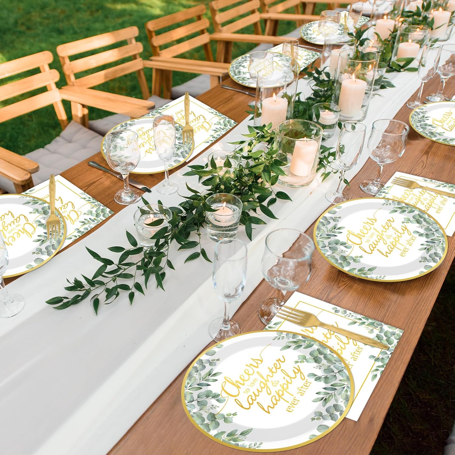 96Pcs Eucalyptus Leaves Wedding Party Supplies