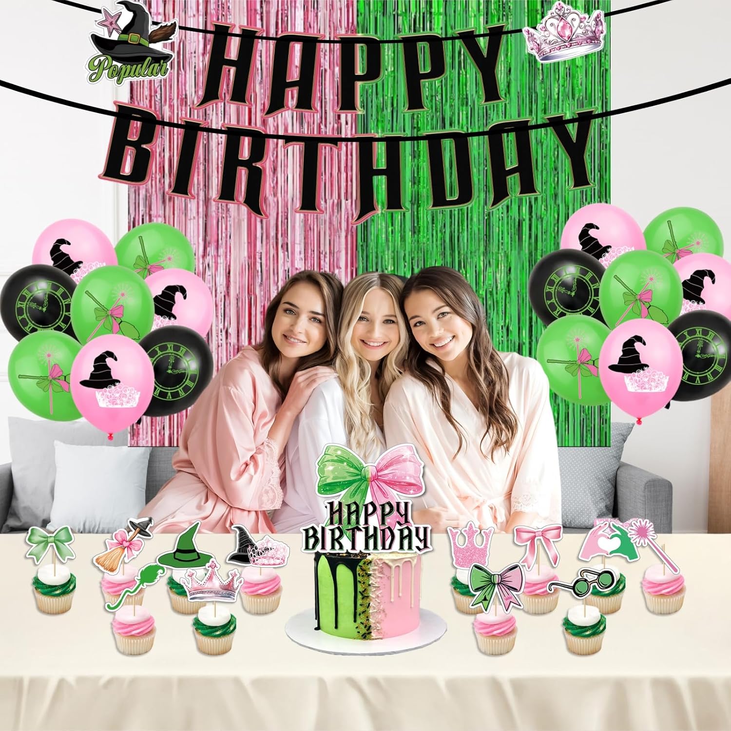 Witch Themed Birthday Party Decor Set