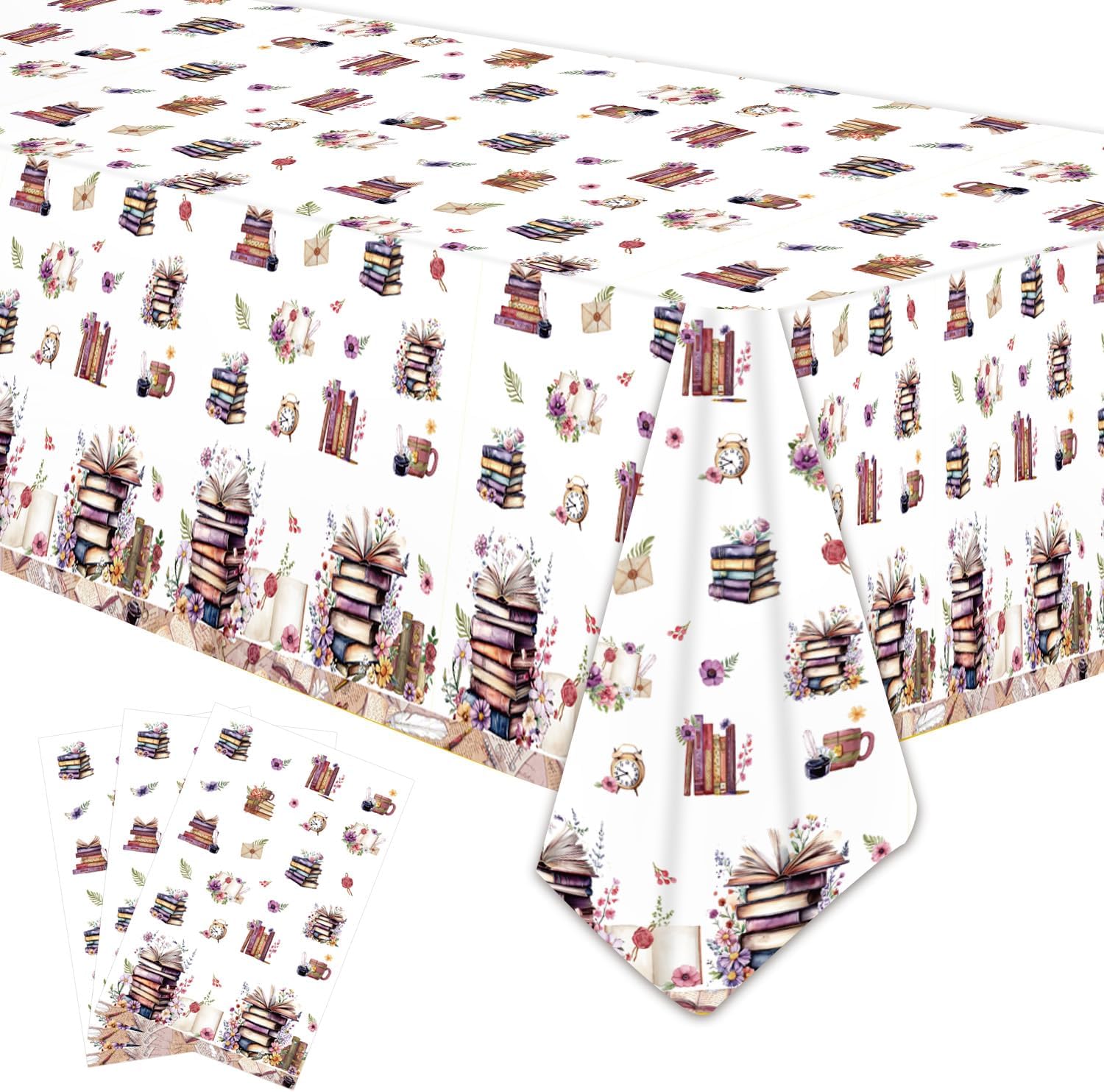 Rakuto Book Themed Tablecloths Set of 3