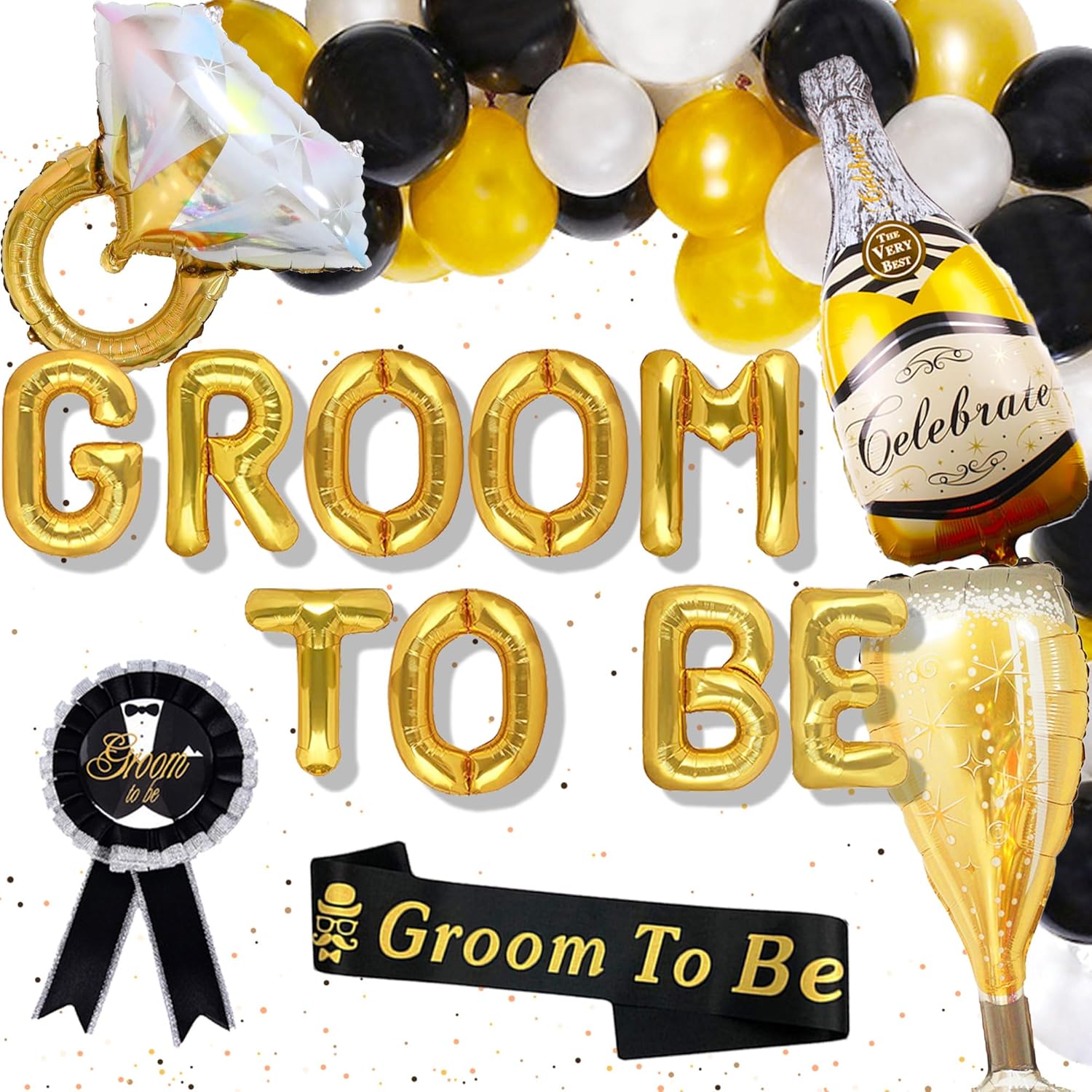 24 Pc Groom To Be Balloon Decoration Set