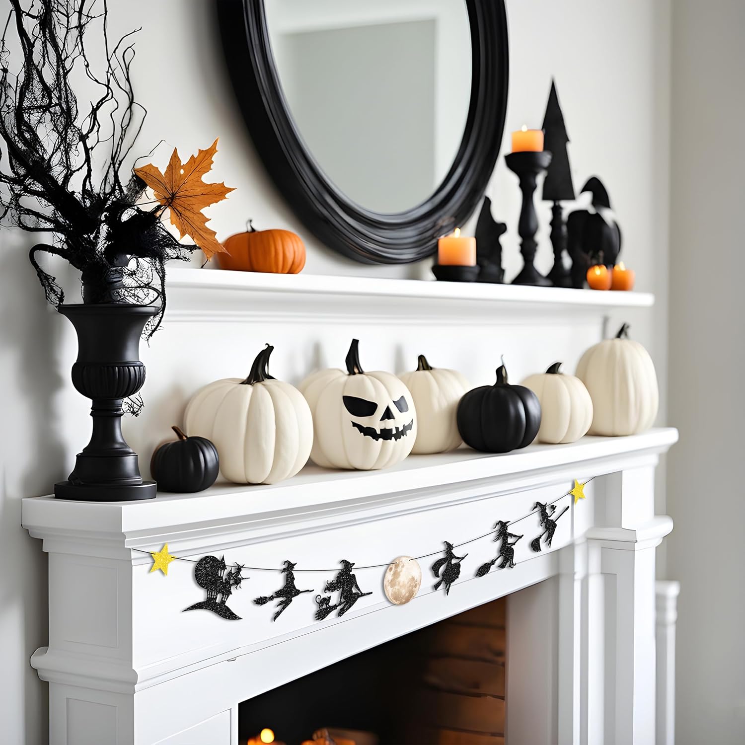 Halloween Witches Garland Banner for Party Decor