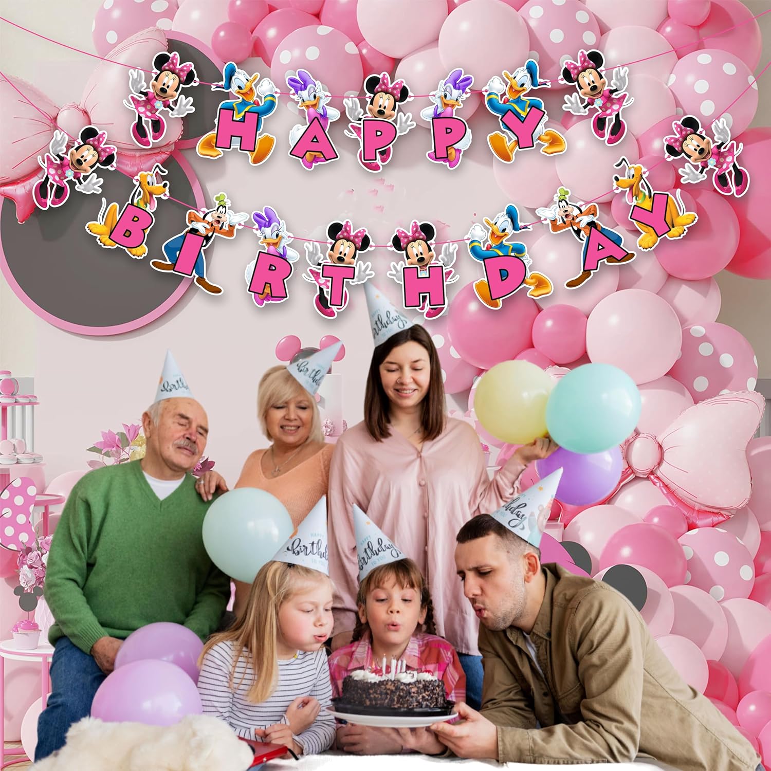 Seyal Mine Mouse Happy Birthday Banner
