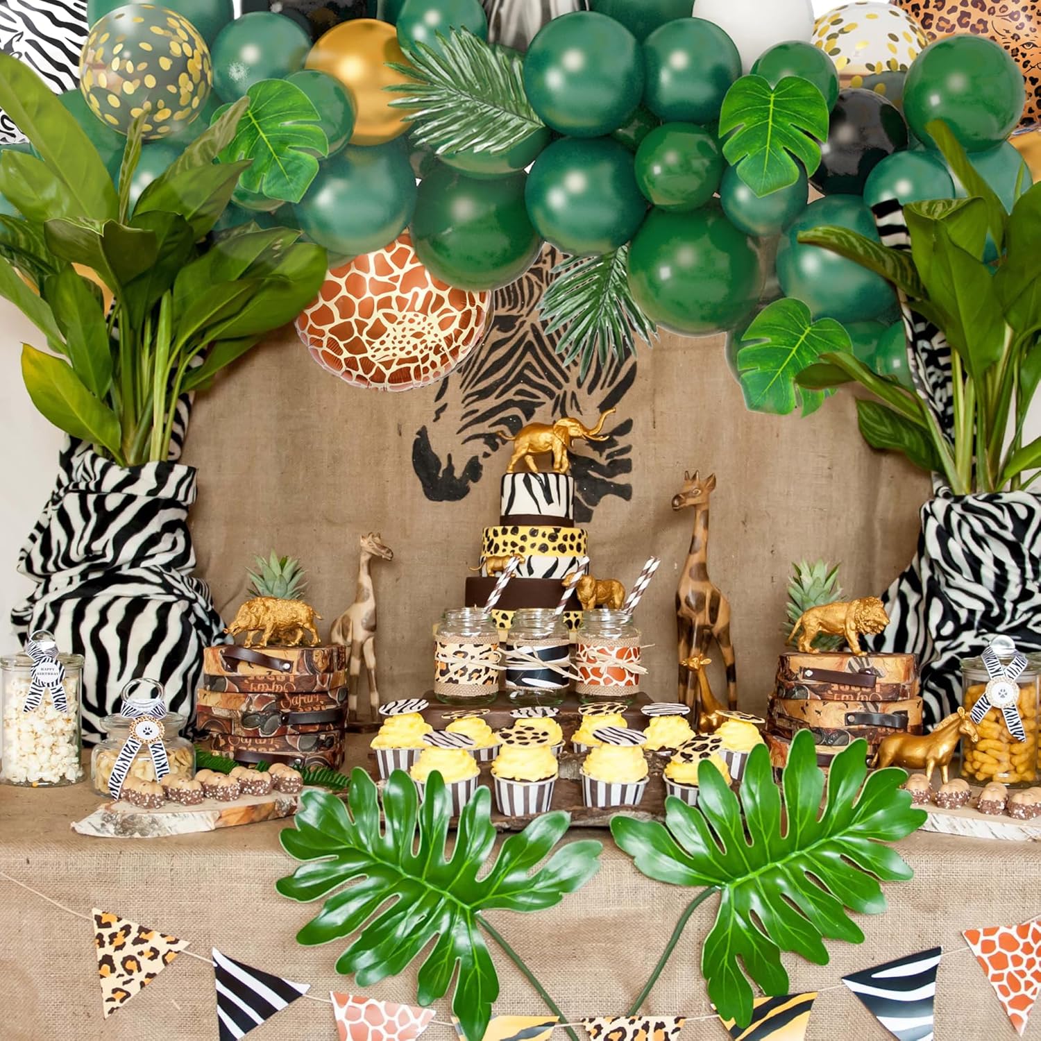 Jungle Safari Balloon Garland Kit 152Pcs