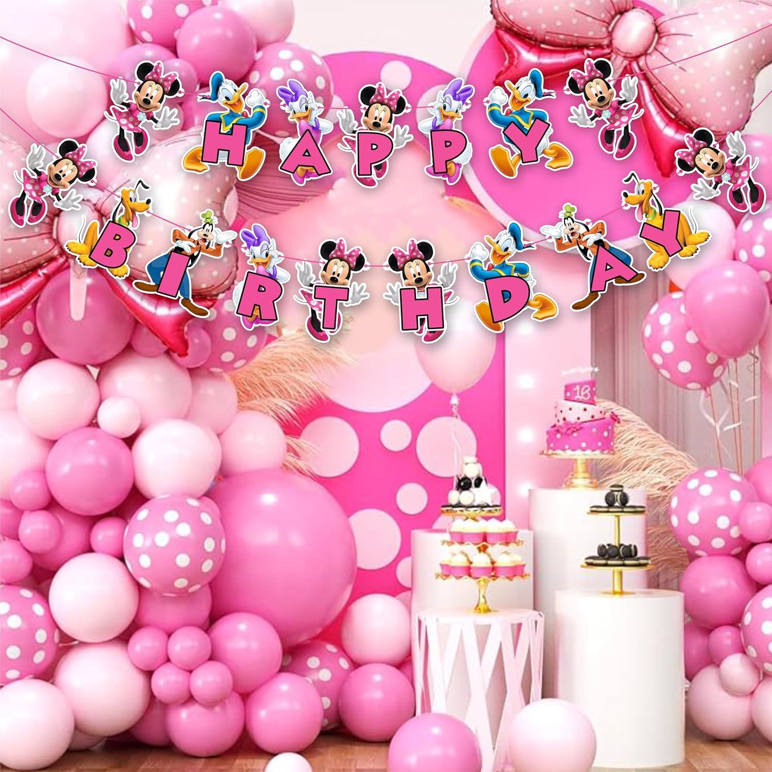 Seyal Mine Mouse Happy Birthday Banner