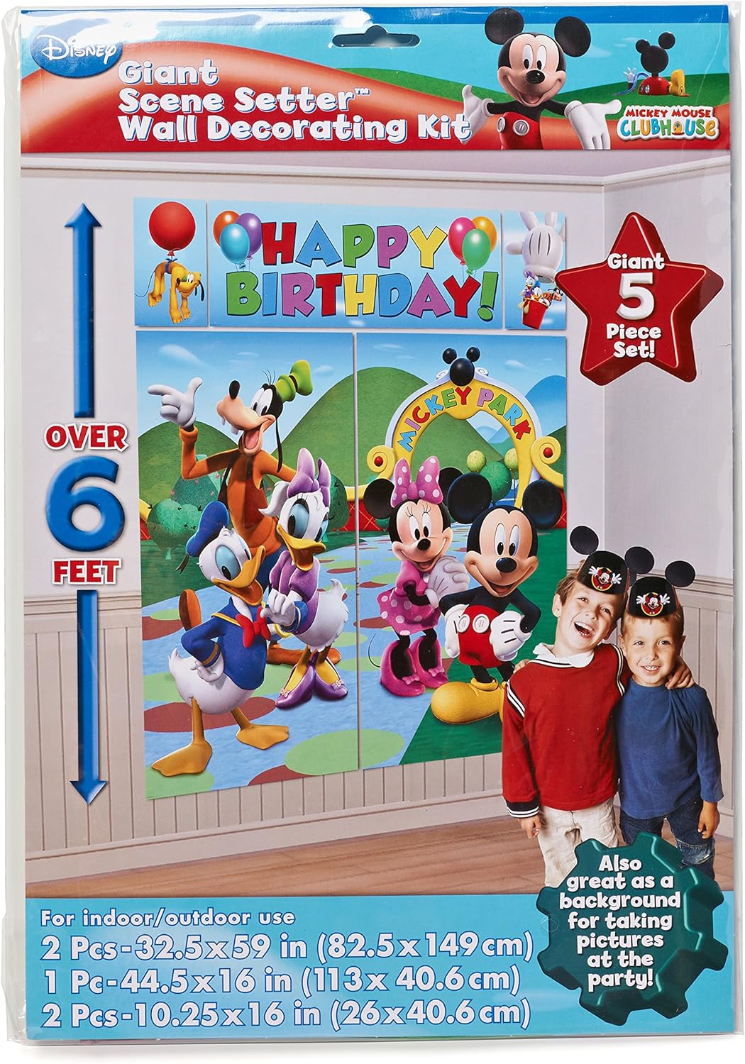 5-Piece Mickey Mouse Party Decor Set