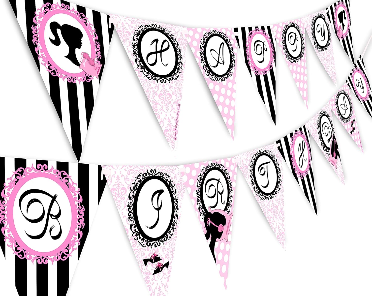 Glam Slumber Party Birthday Banner Set