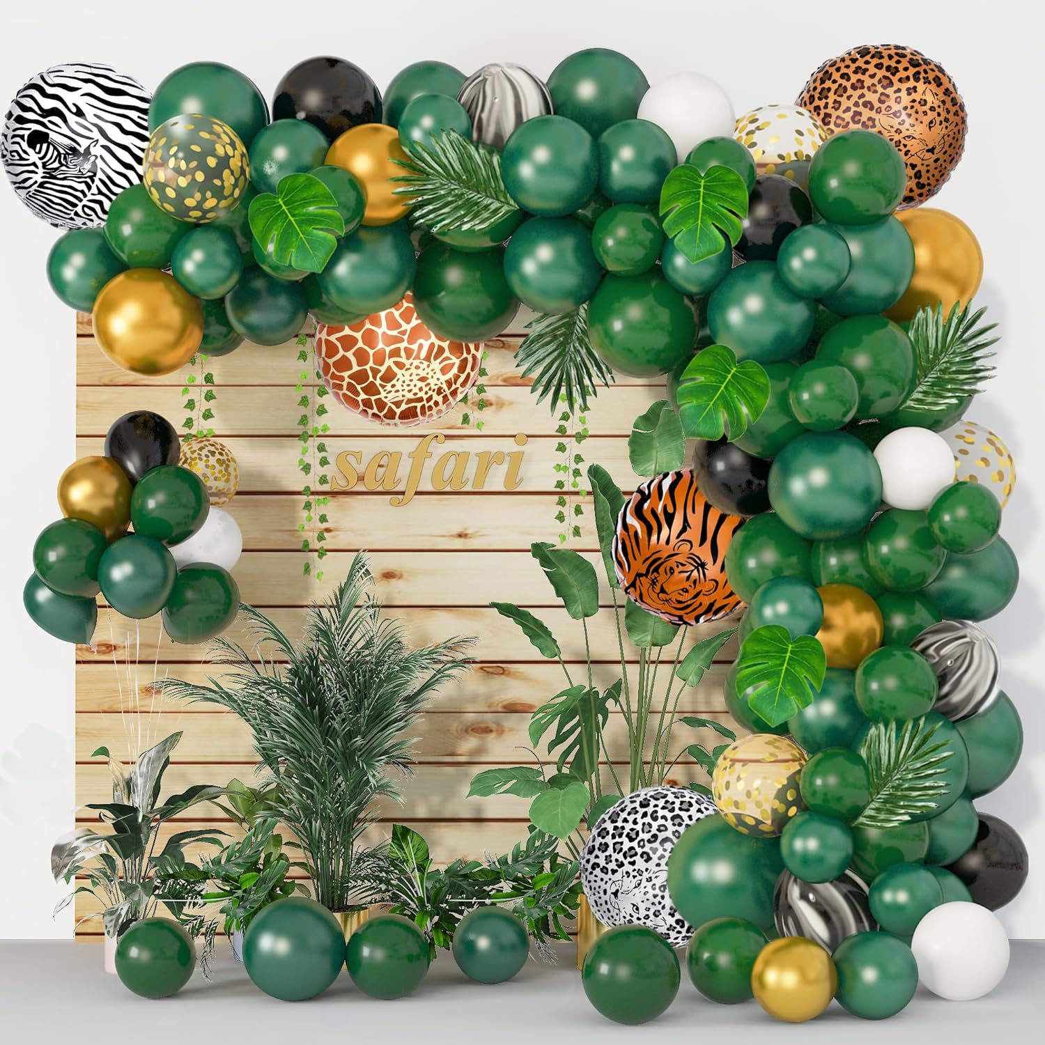 Jungle Safari Balloon Garland Kit 152Pcs