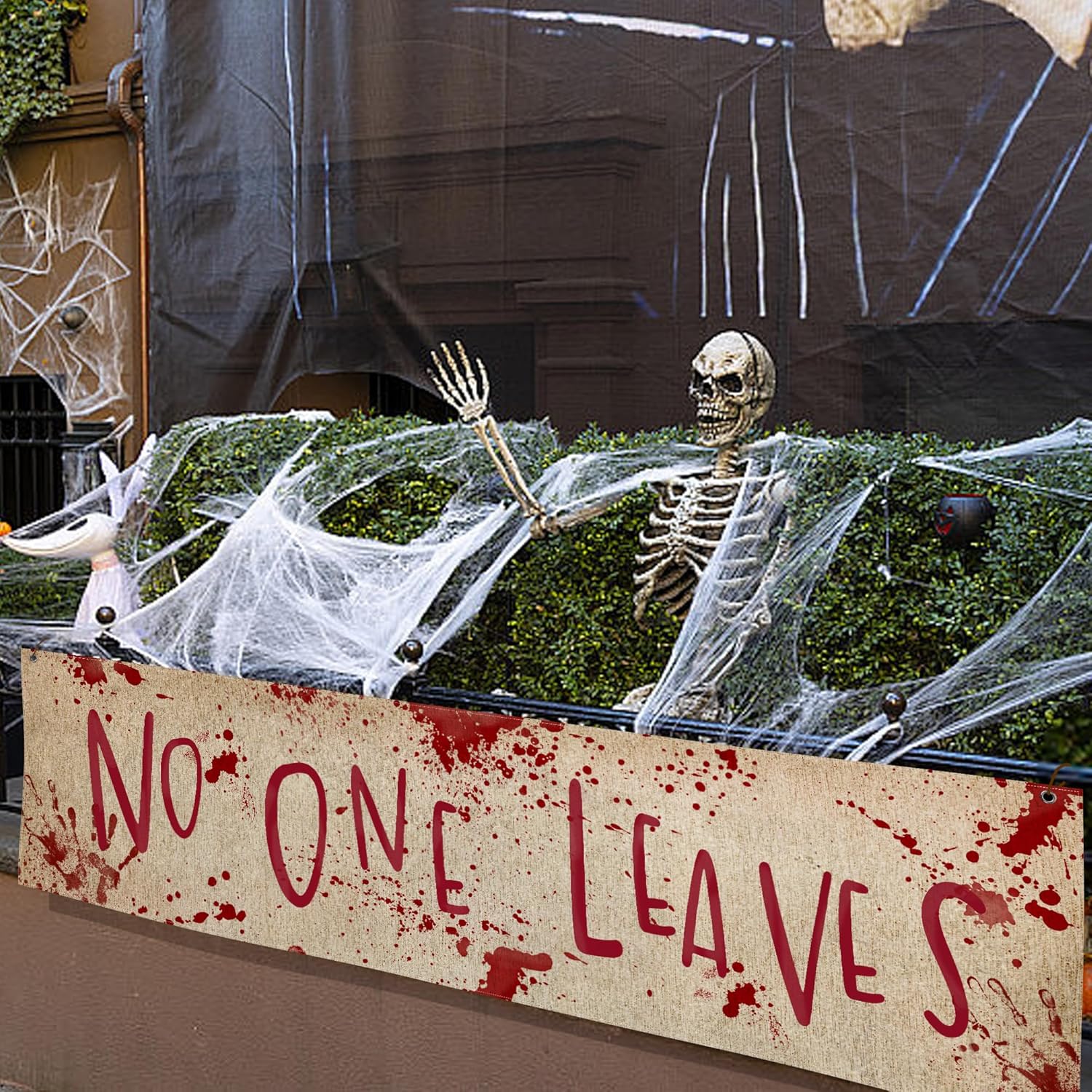 Watayo 71 x 20 Halloween Bloody Banner Yard Sign