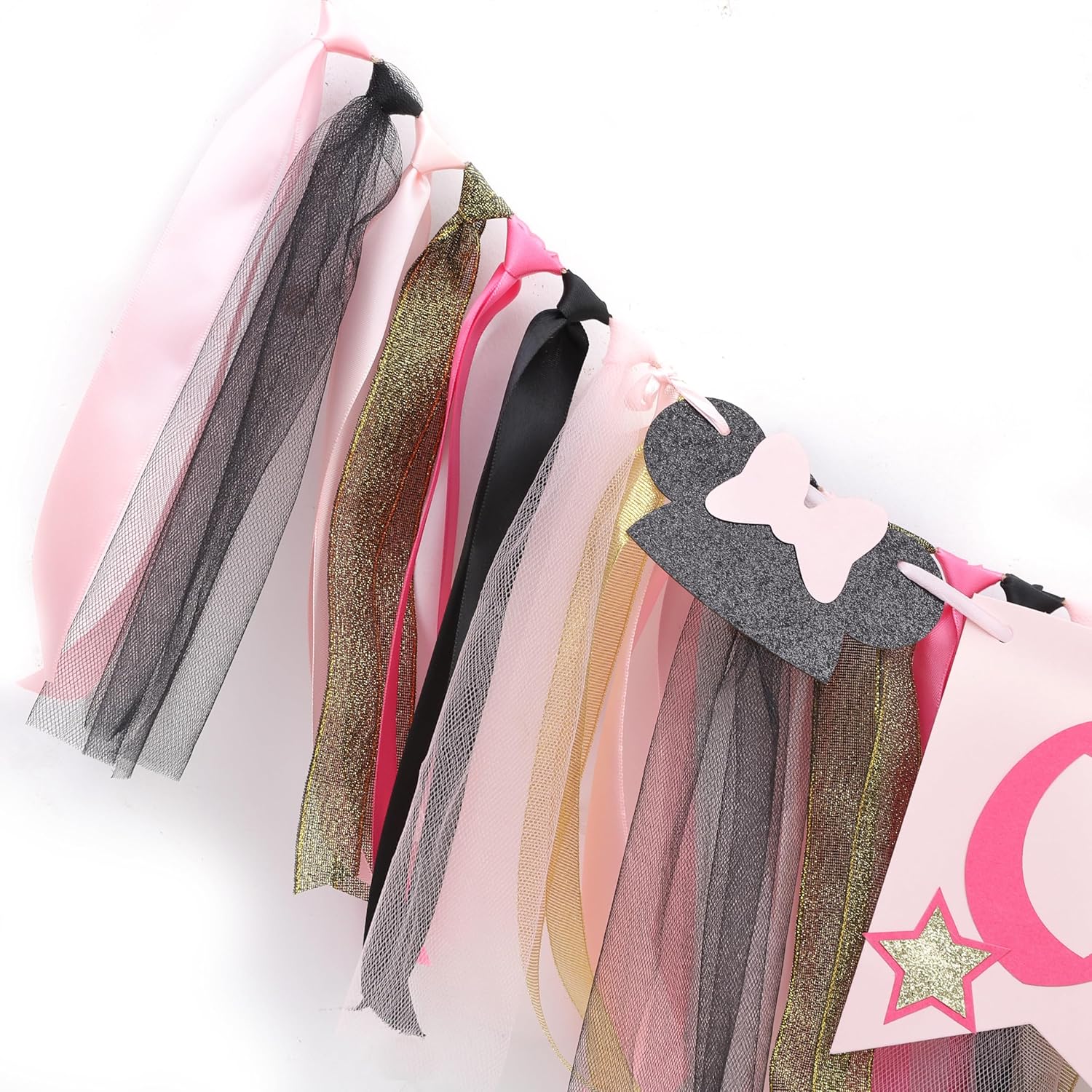 Minnie Mouse High Chair Banner for 1st Birthday