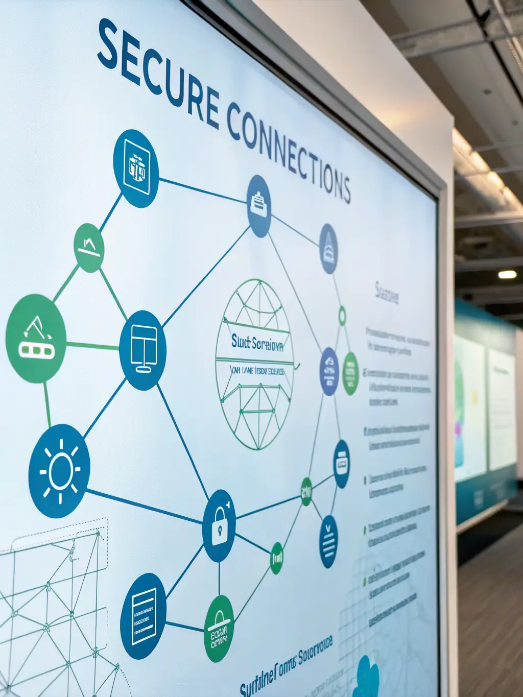 A secure network infrastructure diagram, representing HUBEROTECH LTD's cybersecurity proficiency.